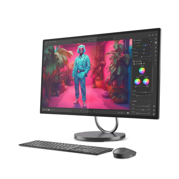 Lenovo Yoga AIO 32ILL10 Intel Core Ultra 7 258V 80 cm (31.5") 3840 x 2160 Pixels Alles-in-één-pc 32 GB LPDDR5x-SDRAM 1 TB SSD NVIDIA GeForce RTX 4050 Windows 11 Pro Wi-Fi 7 (802.11be) Grijs (F0HX000JGE)