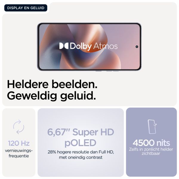 Motorola moto g86 5G 16,9 cm (6.67") Dual SIM Android 15 USB Type-C 8 GB 256 GB 5200 mAh Lila (PB7L0087SE) Motorola moto g86 5G 16,9 cm (6.67") Dual SIM Android 15 USB Type-C 8 GB 256 GB 5200 mAh Lila (PB7L0087SE)