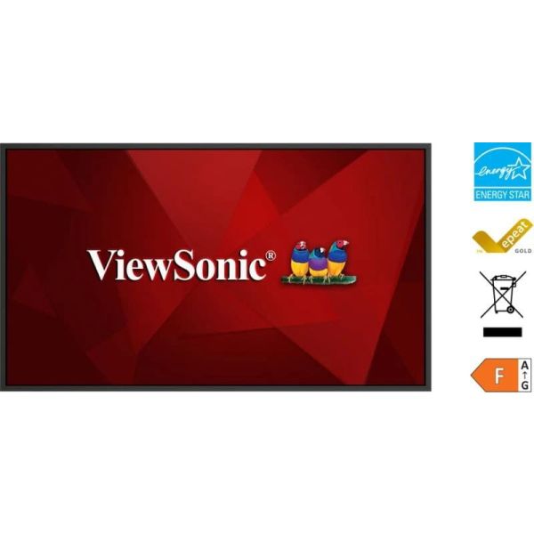Viewsonic CDE55G3-1C beeldkrant Digitale signage flatscreen 139,7 cm (55") LCD 500 cd/m² 4K Ultra HD Zwart 24/7 (CDE55G3-1C) Viewsonic CDE55G3-1C beeldkrant Digitale signage flatscreen 139,7 cm (55") LCD 500 cd/m² 4K Ultra HD Zwart 24/7 (CDE55G3-1C)