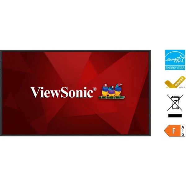 Viewsonic CDE75G3-1C beeldkrant Digitale signage flatscreen 190,5 cm (75") LCD 500 cd/m² 4K Ultra HD Zwart 24/7 (CDE75G3-1C)