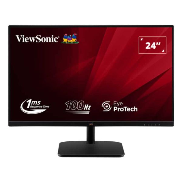 Viewsonic VA2432-H-2 computer monitor 61 cm (24") 1920 x 1080 Pixels Full HD LED Zwart (VA2432-H-2)