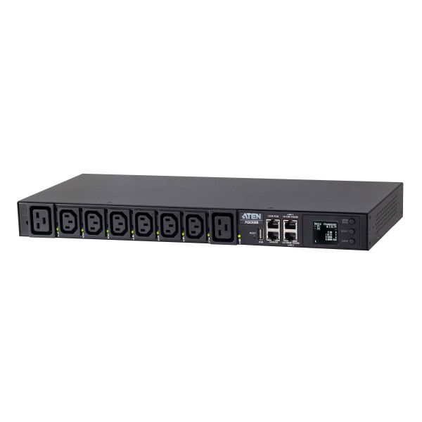 ATEN PG6308G-AT energiedistributie 8 AC-uitgang(en) 1U Zwart (PG6308G-AT)