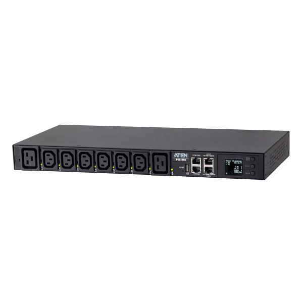 ATEN PG8308G-AT energiedistributie 8 AC-uitgang(en) 1U Zwart (PG8308G-AT)