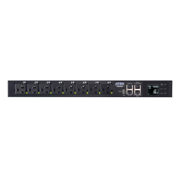ATEN PG8308G-AT energiedistributie 8 AC-uitgang(en) 1U Zwart (PG8308G-AT)
