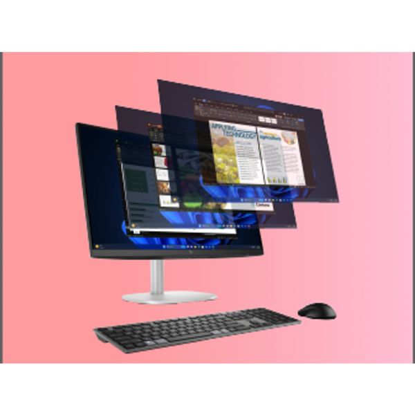 HP EliteStudio 8 G1i AI Wolf Pro Security Edition Intel Core Ultra 5 235 60,5 cm (23.8") 1920 x 1080 Pixels Touchscreen Alles-in-één-pc 16 GB DDR5-SDRAM 512 GB SSD Windows 11 Pro Wi-Fi 7 (802.11be) AI PC Zilver (A55QNET#ABH)