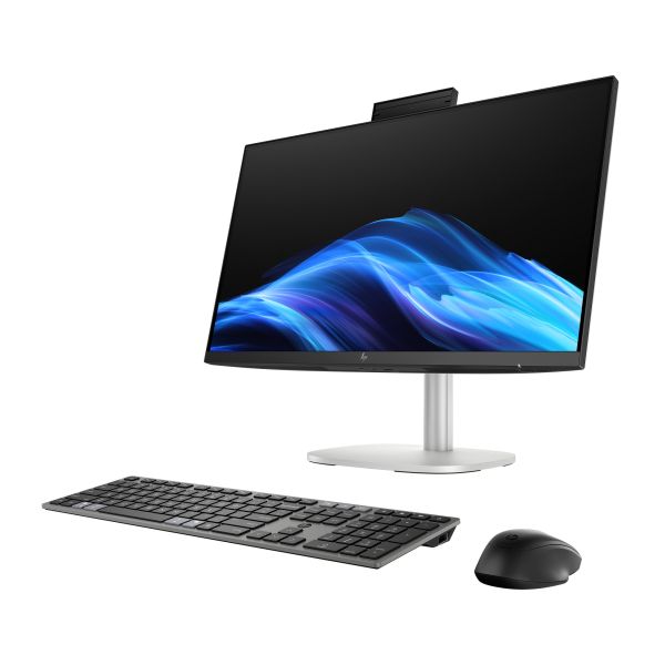 HP EliteStudio 8 G1i AI Wolf Pro Security Edition Intel Core Ultra 5 235 60,5 cm (23.8") 1920 x 1080 Pixels Touchscreen Alles-in-één-pc 16 GB DDR5-SDRAM 512 GB SSD Windows 11 Pro Wi-Fi 7 (802.11be) AI PC Zilver (A55QNET#ABH)