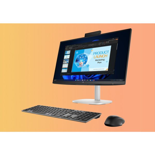 HP EliteStudio 8 G1i 23.8 AI Intel Core Ultra 7 265 60,5 cm (23.8") 1920 x 1080 Pixels Alles-in-één-pc 16 GB DDR5-SDRAM 512 GB SSD Windows 10 Pro Wi-Fi 7 (802.11be) AI PC Zilver (A55QQET#ABH)