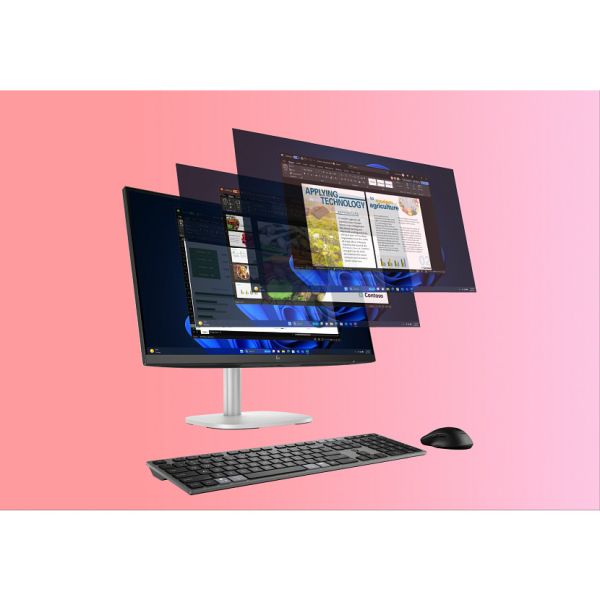 HP EliteStudio 8 G1i 23.8 AI Intel Core Ultra 7 265 60,5 cm (23.8") 1920 x 1080 Pixels Alles-in-één-pc 16 GB DDR5-SDRAM 512 GB SSD Windows 10 Pro Wi-Fi 7 (802.11be) AI PC Zilver (A55QQET#ABH)