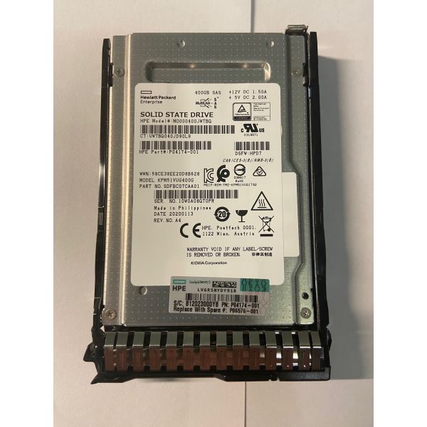 HP 400GB 12G SAS SFF MU SC DS SSD (MO000400JWTBQ-RFB)