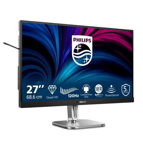 Philips 4000 series 27B2N4500/00 computer monitor 68,6 cm (27") 2560 x 1440 Pixels Quad HD LCD Grijs (27B2N4500/00)