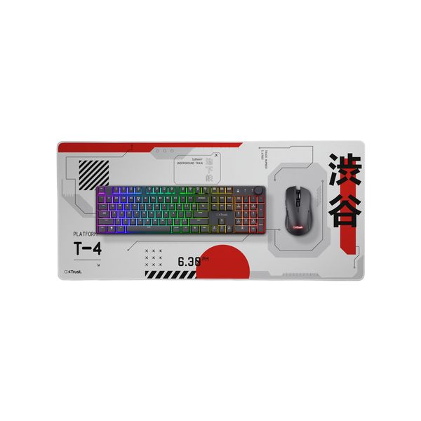 Trust GXT 759 XXL Game-muismat Zwart, Grijs, Rood, Wit (25717)