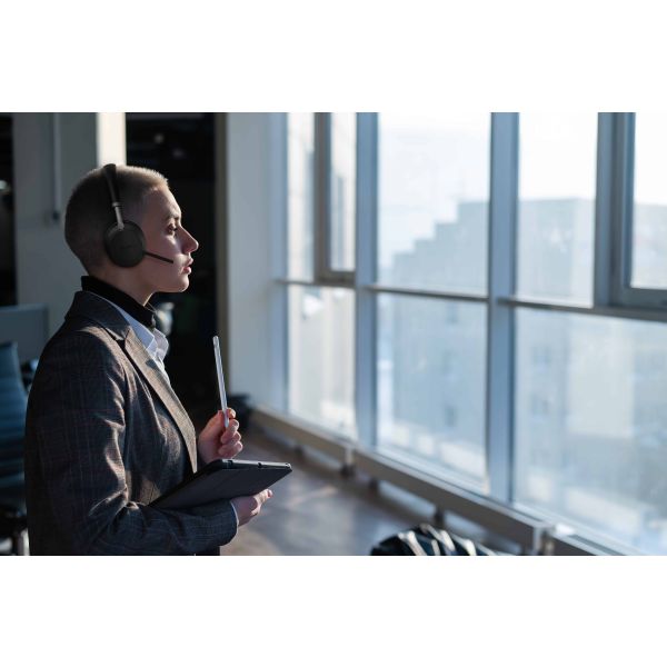 Yealink BH72 Lite Teams Headset Draadloos Hoofdband Kantoor/callcenter USB Type-C Bluetooth Zwart (BH72LITETEAMSBLACKC)