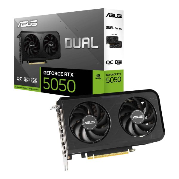 ASUS Dual -RTX5050-O8G NVIDIA GeForce RTX 5050 8 GB GDDR6 (90YV0N72-M0NA00)