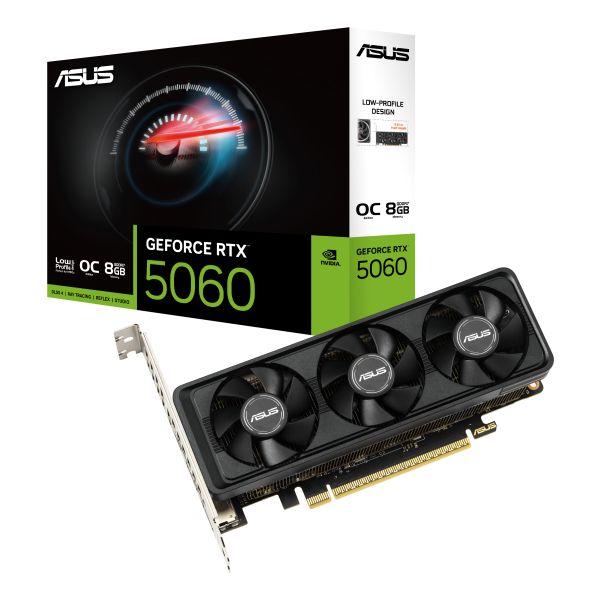 ASUS RTX5060-O8G-LP-BRK NVIDIA GeForce RTX 5060 8 GB GDDR7 (90YV0N90-M0NA00)