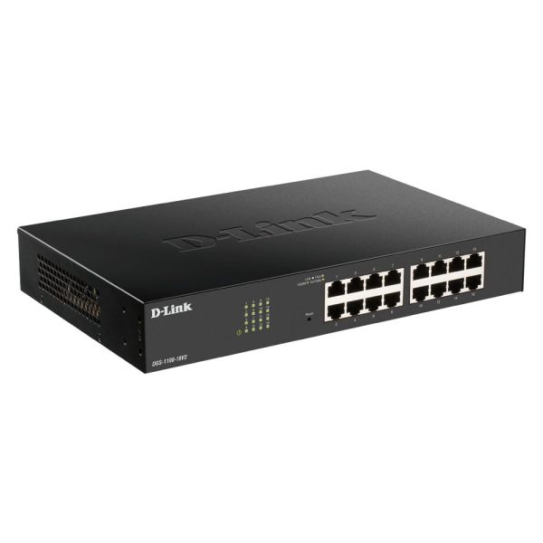D-Link DGS-1100-24PV2 netwerk-switch Managed L2 Gigabit Ethernet (10/100/1000) Power over Ethernet (PoE) Zwart (DGS-1100-24PV2)