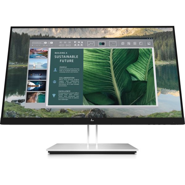 HP E24u G4 computer monitor 60,5 cm (23.8") 1920 x 1080 Pixels Full HD LCD Zwart, Zilver (189T0AA#ABB) HP E24u G4 computer monitor 60,5 cm (23.8") 1920 x 1080 Pixels Full HD LCD Zwart, Zilver (189T0AA#ABB)