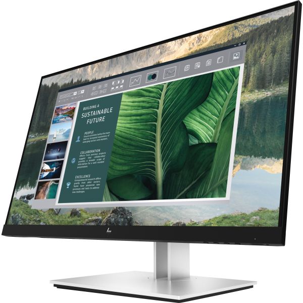 HP E24u G4 computer monitor 60,5 cm (23.8") 1920 x 1080 Pixels Full HD LCD Zwart, Zilver (189T0AA#ABB)