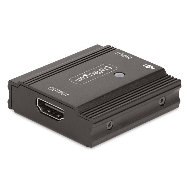StarTech.com 10m 8K 60Hz HDMI Signaal Booster, Actieve HDMI 2.1 Inline Repeater en Video Signaal Versterker tot 8K 60Hz/4K 144Hz, Compacte HDMI Kabel Verlenger, HDMI Extender/Amplifier (33FT-8K-HDMI-BOOSTER)