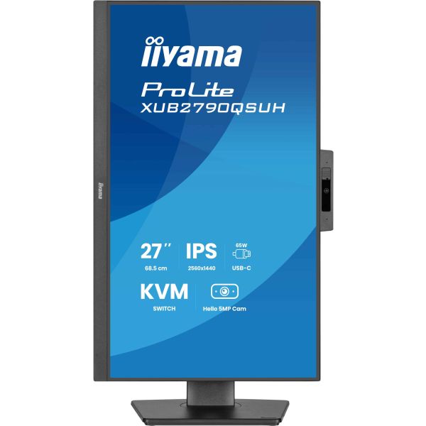 iiyama ProLite XUB2790QSUH-B2 computer monitor 68,6 cm (27") 2560 x 1440 Pixels Wide Quad HD LED Zwart (XUB2790QSUH-B2)