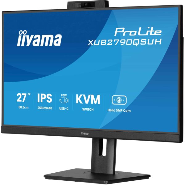 iiyama ProLite XUB2790QSUH-B2 computer monitor 68,6 cm (27") 2560 x 1440 Pixels Wide Quad HD LED Zwart (XUB2790QSUH-B2)