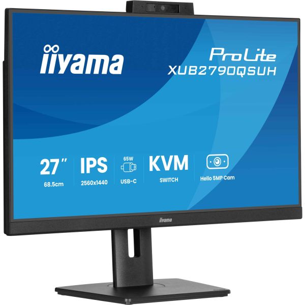 iiyama ProLite XUB2790QSUH-B2 computer monitor 68,6 cm (27") 2560 x 1440 Pixels Wide Quad HD LED Zwart (XUB2790QSUH-B2)
