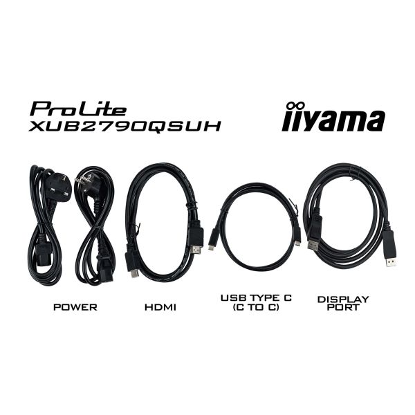 iiyama ProLite XUB2790QSUH-B2 computer monitor 68,6 cm (27") 2560 x 1440 Pixels Wide Quad HD LED Zwart (XUB2790QSUH-B2)