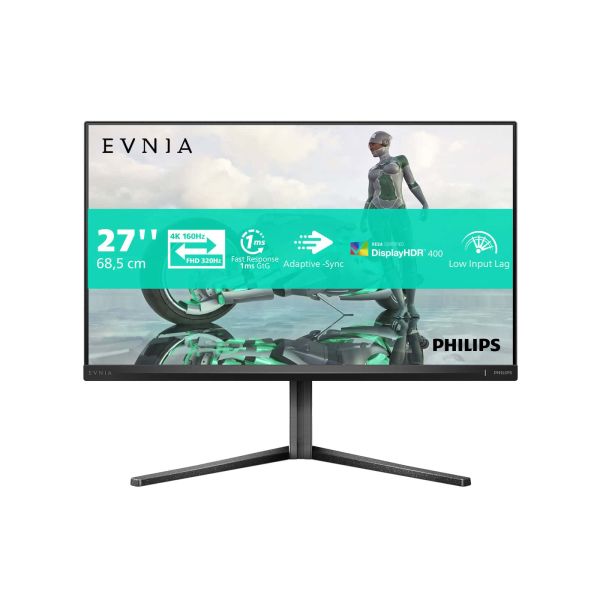 Philips Evnia 3000 27M2N3800A/00 computer monitor 68,6 cm (27") 3840 x 2160 Pixels 4K Ultra HD LCD Grijs (27M2N3800A/00)