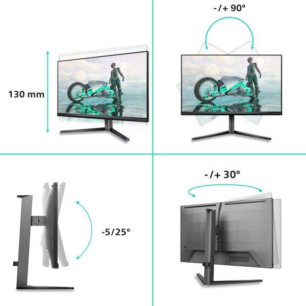 Philips Evnia 3000 27M2N3800A/00 computer monitor 68,6 cm (27") 3840 x 2160 Pixels 4K Ultra HD LCD Grijs (27M2N3800A/00)