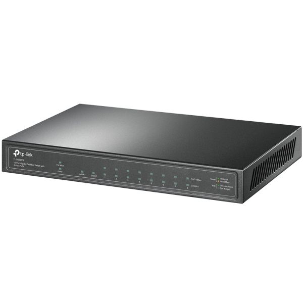 TP-Link TL-SG1210P netwerk-switch Unmanaged Gigabit Ethernet (10/100/1000) Power over Ethernet (PoE) Grijs (SG1210P)