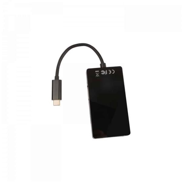 V7 V7UC-VGADVIHDMI-BLK USB grafische adapter 3840 x 2160 Pixels Zwart (V7UC-VGADVIHDMI-BLK)