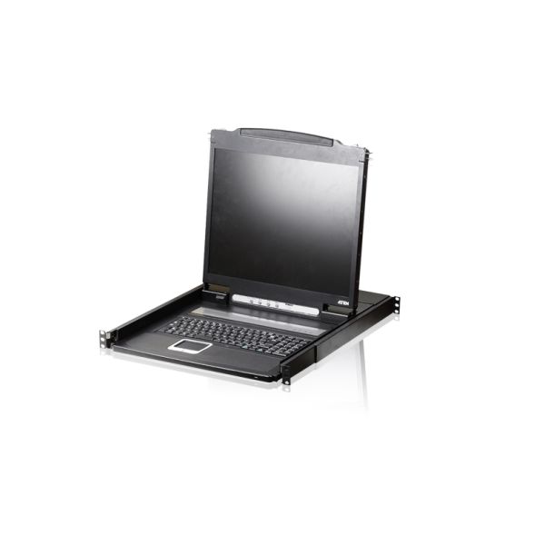 ATEN CL1000N rack console 48,3 cm (19") Zwart 1U (CL1000N-ATA-2XK06SG)