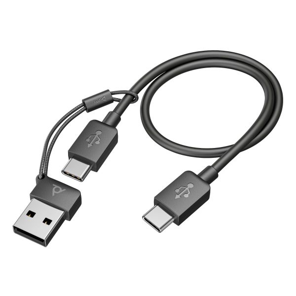 Poly Voyager Focus 2 USB-C-C Headset +USB-C/A Adapter (9T9J3AA)