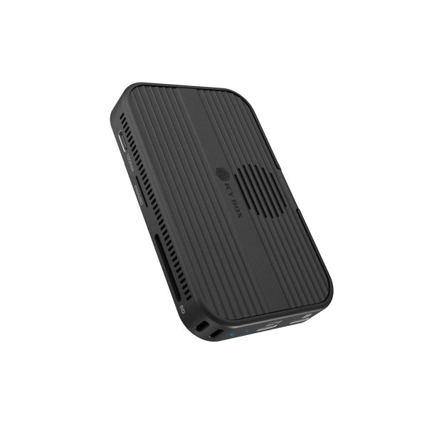 ICY BOX IB-DK4071M-CU31 USB 3.2 Gen 2 (3.1 Gen 1) Type-C Zwart (IB-DK4071M-CU31)