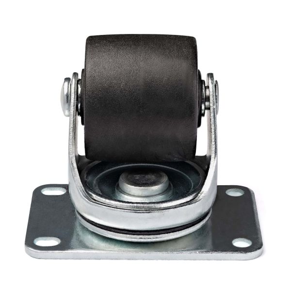 StarTech.com Stevige Zwenkwielen voor Server Racks/Serverkasten/Patchkasten Set van 4 Universele M6 5cm Wielen Vervangings Zwenkwielen (45x75mm) voor 4 Post Racks Staal/Plastic (RKCASTER2)
