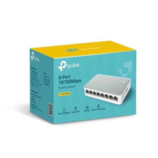 TP-Link TL-SF1008D Unmanaged Fast Ethernet (10/100) Wit (SF1008D)