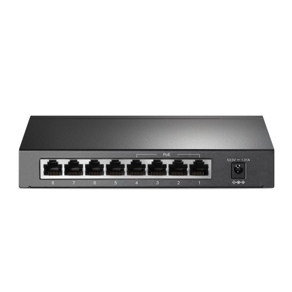TP-Link TL-SF1008P Unmanaged Fast Ethernet (10/100) Power over Ethernet (PoE) Zwart (SF1008P)
