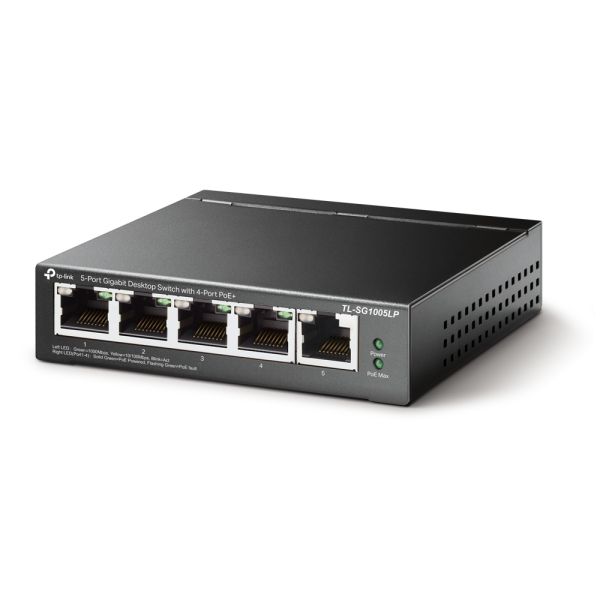TP-Link TL-SG1005LP netwerk-switch Unmanaged Gigabit Ethernet (10/100/1000) Power over Ethernet (PoE) Zwart (SG1005LP)
