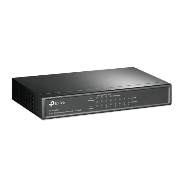 TP-Link TL-SG1008P Managed Gigabit Ethernet (10/100/1000) Power over Ethernet (PoE) Grijs (SG1008P)