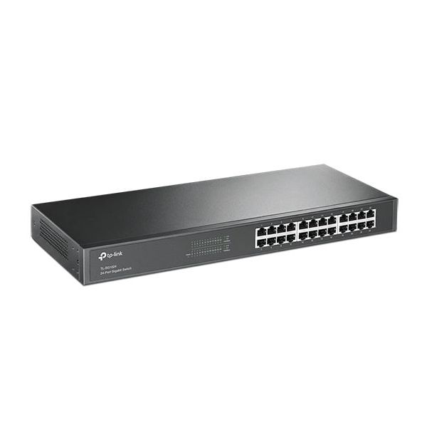 TP-Link TL-SG1024 Unmanaged Gigabit Ethernet (10/100/1000) 1U Zwart (SG1024)
