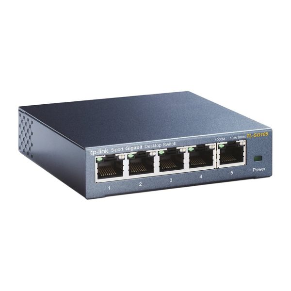 TP-Link TL-SG105 Unmanaged Gigabit Ethernet (10/100/1000) Zwart (SG105)