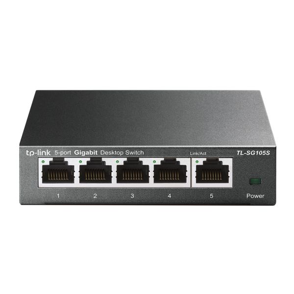 TP-Link TL-SG105S Unmanaged Gigabit Ethernet (10/100/1000) Zwart (SG105S) TP-Link TL-SG105S Unmanaged Gigabit Ethernet (10/100/1000) Zwart (SG105S)