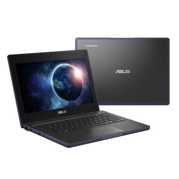 ASUS BR1104CTA-N00057XA Intel® N N150 Laptop 29,5 cm (11.6") HD 8 GB LPDDR5-SDRAM 128 GB SSD Wi-Fi 6E (802.11ax) Windows 11 Pro Education Amerikaans Engels Zwart, Grijs (90NX08T1-M001X0)