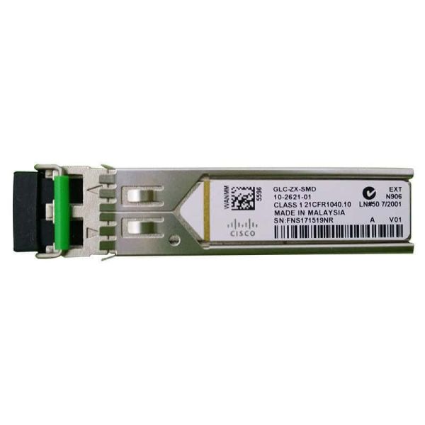 Cisco GLC-ZX-SMD 1000BASE-ZX SFP Transceiver (GLC-ZX-SMD=)