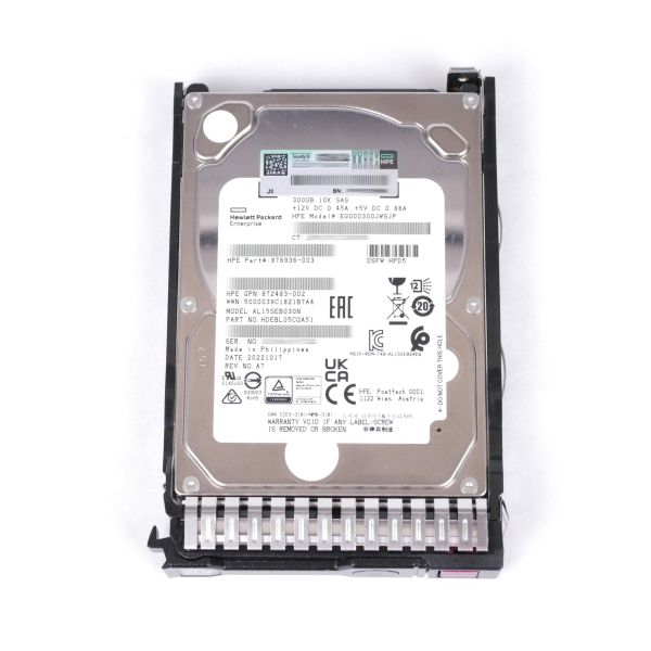 HP 300GB 10K SAS 2.5" SFF Hot Swap Hard Drive (876936-003)
