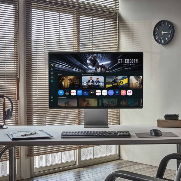 Samsung M90SF computer monitor 81,3 cm (32") 3840 x 2160 Pixels 4K Ultra HD OLED Zilver (LS32FM900SUXEN)