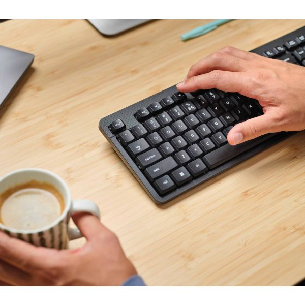 Trust TKM-360 toetsenbord Inclusief muis Kantoor RF Draadloos QWERTY Amerikaans Engels Zwart (25361)