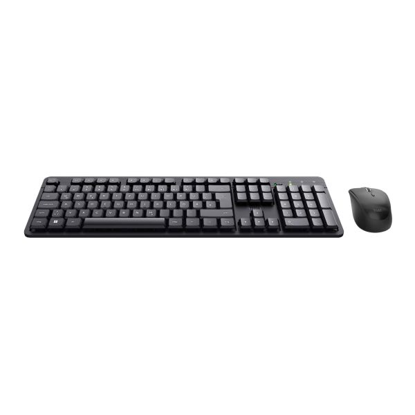 Trust TKM-360 toetsenbord Inclusief muis Kantoor RF Draadloos QWERTY Amerikaans Engels Zwart (25361)