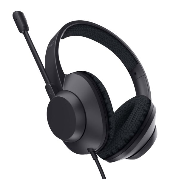 Trust Ayda Max USB-C Headset - USB headset voor kantoor en calls – USB-C en USB-A aansluiting – Opklapbare microfoon – Zwart (25462) Trust Ayda Max USB-C Headset - USB headset voor kantoor en calls – USB-C en USB-A aansluiting – Opklapbare microfoon – Zwart (25462)