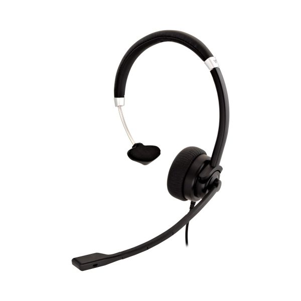 V7 HA401 hoofdtelefoon/headset Bedraad Hoofdband Kantoor/callcenter Zwart, Zilver (HA401) V7 HA401 hoofdtelefoon/headset Bedraad Hoofdband Kantoor/callcenter Zwart, Zilver (HA401)