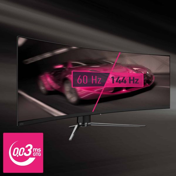 MSI MPG 491CQPDE QD-OLED computer monitor 124,5 cm (49") 5120 x 1440 Pixels DQHD Zwart (9S6-3FA84T-008)